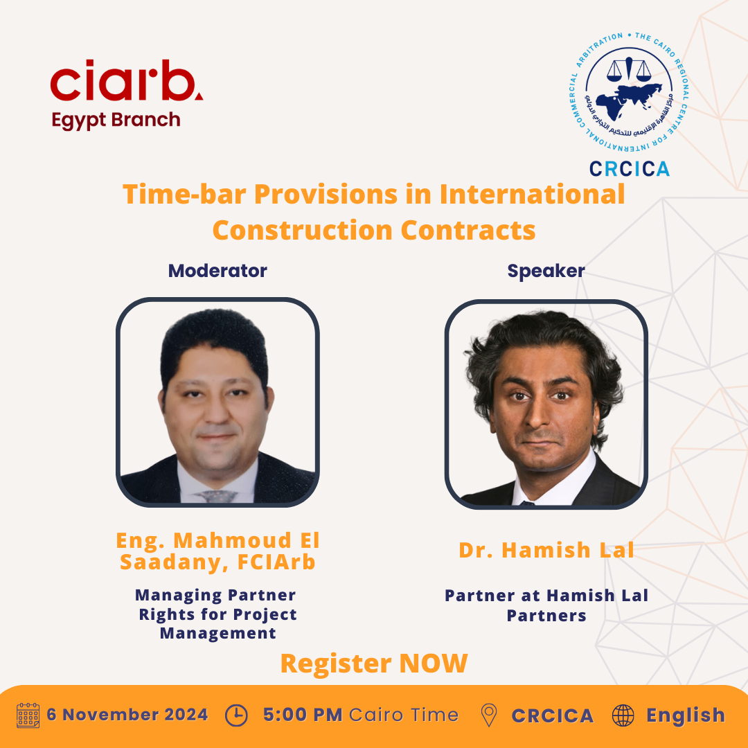 Webinar: Time-bar Provisions in International Construction Contracts